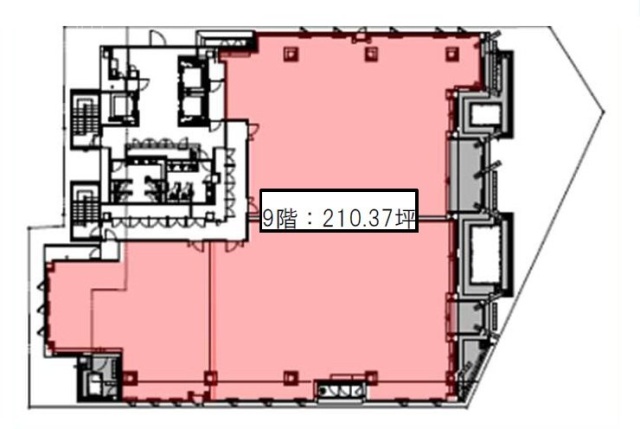 (仮)五反田第一生命ビル9F 間取り図