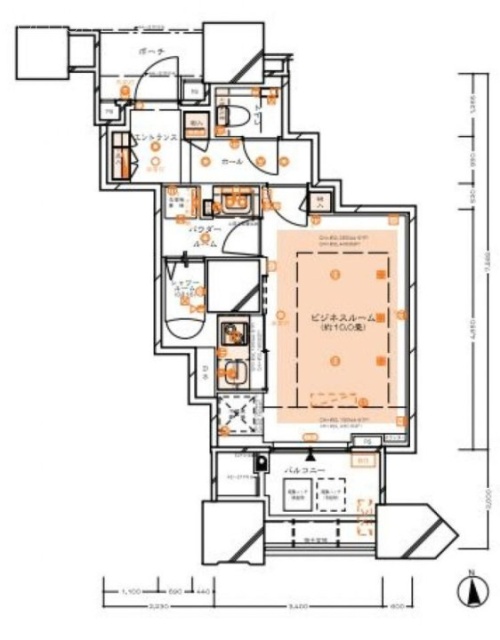 DEUX TOURS CANAL&SPA EAST棟4622 間取り図