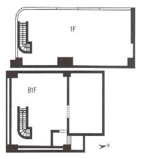 市橋ビルB1F～1F 間取り図