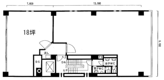 須賀ビル2F 間取り図