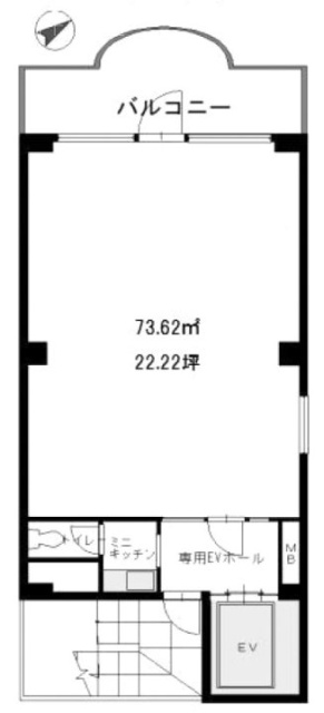 渋谷NTビル3F 間取り図