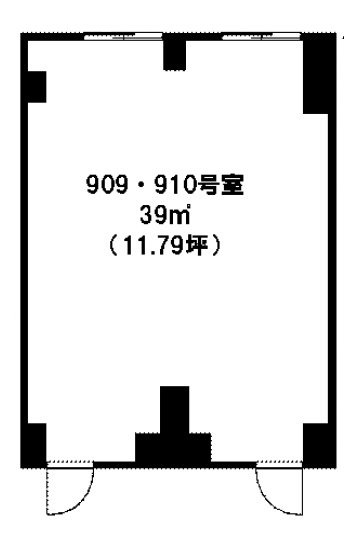 ワコーレ新宿第一ビル909・910 間取り図