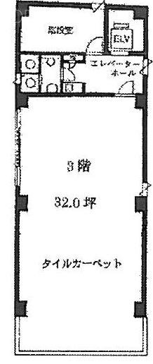 古茂田第2ビル3F 間取り図