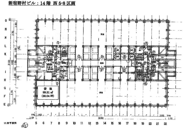 新宿野村ビル14F 間取り図