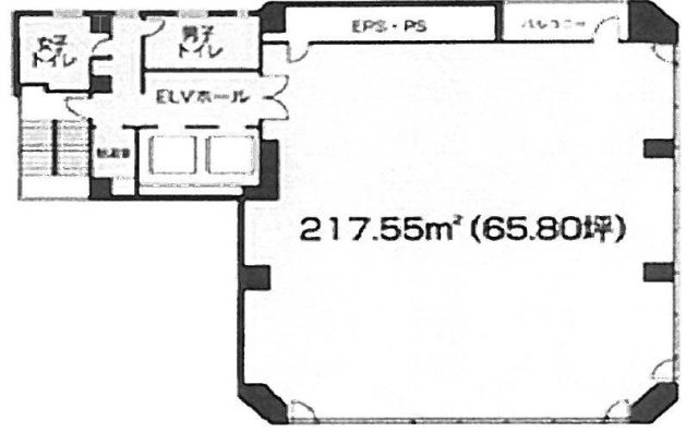 水天宮平和ビル2F 間取り図