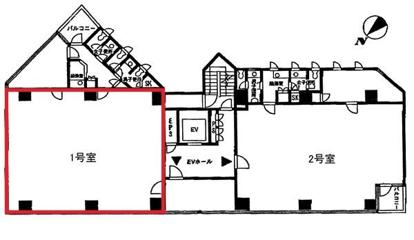 アクシス五反田ビル601 間取り図