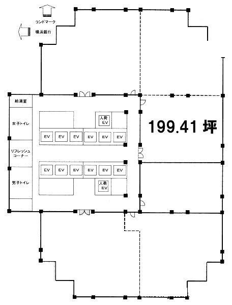 日石横浜ビル16F 間取り図