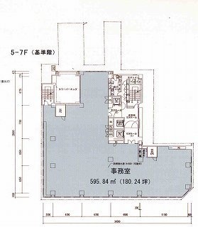 新橋センタープレイス6F 間取り図