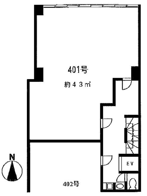 壱番館ビル401 間取り図