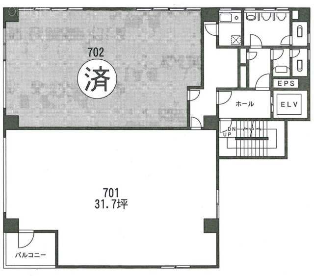 長栄ビル7F 間取り図