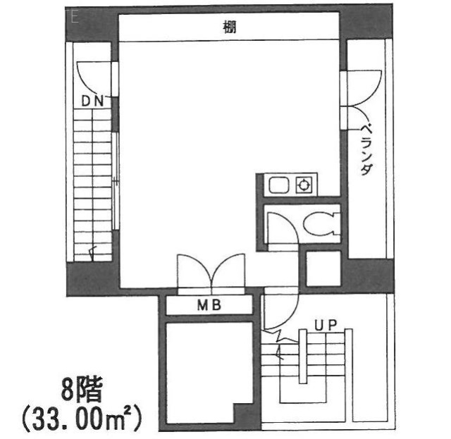 アソルティ人形町8F 間取り図