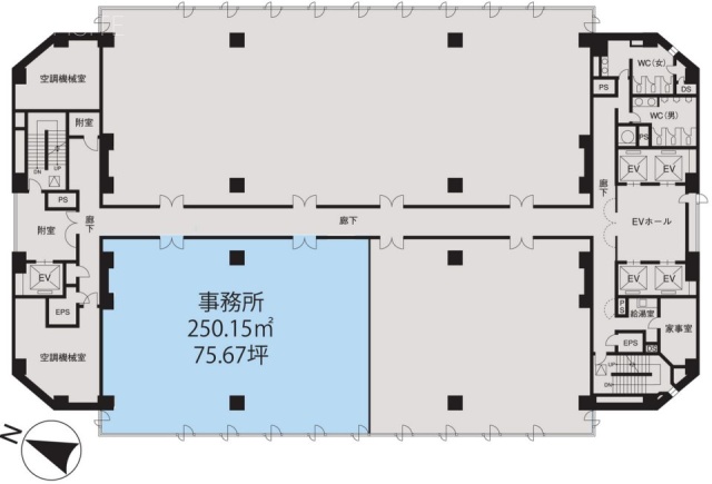 ビッグス新宿ビル3F 間取り図