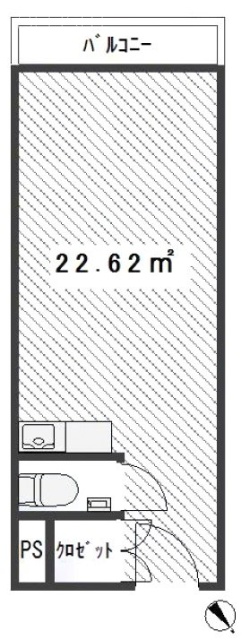ステュディオ虎ノ門906 間取り図