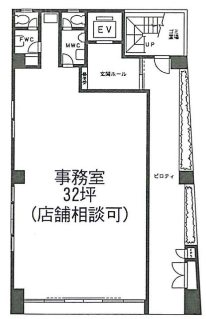 虎ノ門あまかすビル1F 間取り図