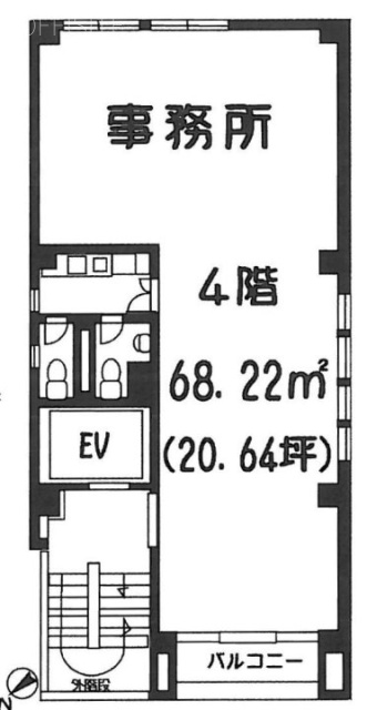 エイム人形町ビル4F 間取り図