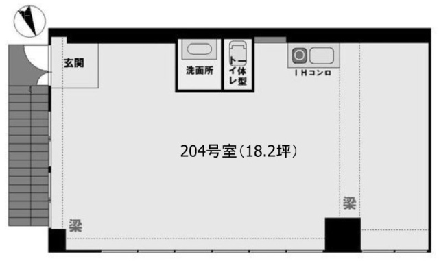 永福ニューハウジング204 間取り図