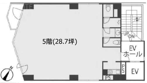 行雲ビル5F 間取り図