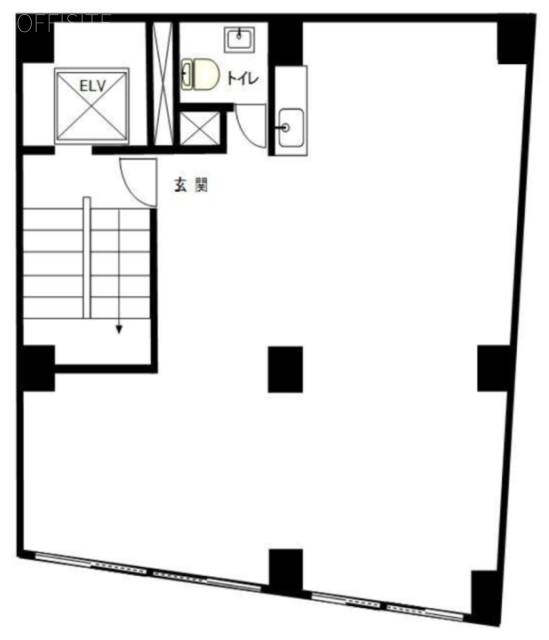 ニュー麻布ビル2F 間取り図