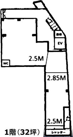 ローヤルコーポ浅野1F 間取り図