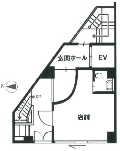 ワコー代々木ビル1F 間取り図
