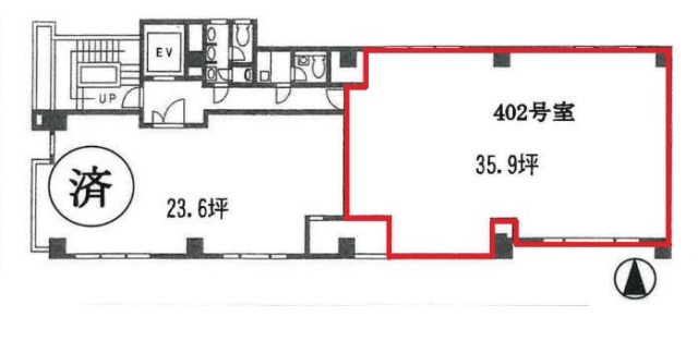 小松和東上野ビル402 間取り図