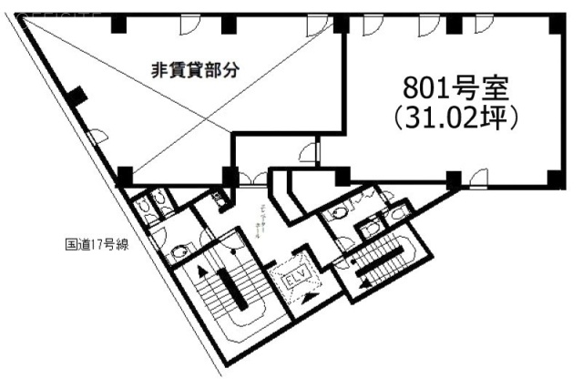 板橋中央ビル801 間取り図