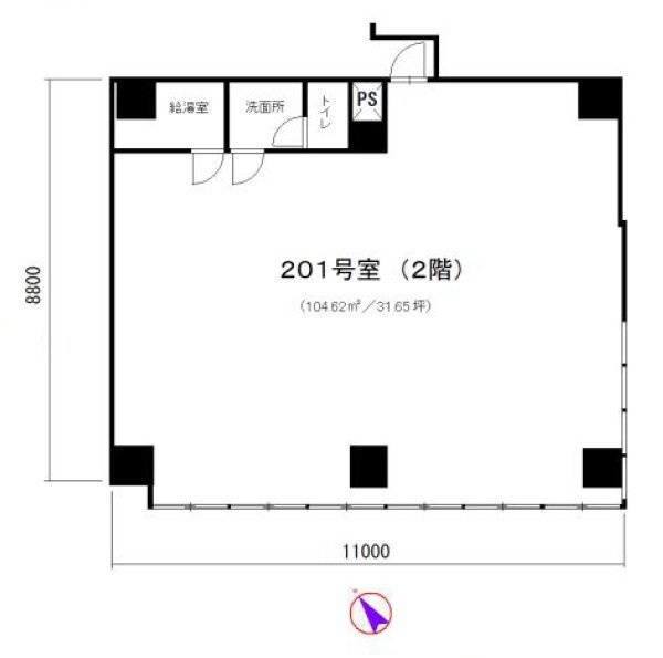 朝日西五反田マンション201 間取り図