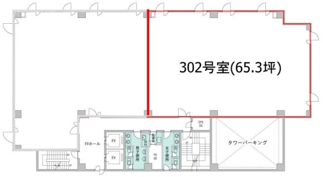 本厚木トーセイビルⅡビル302 間取り図