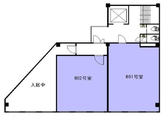 日邦ビル601・602 間取り図