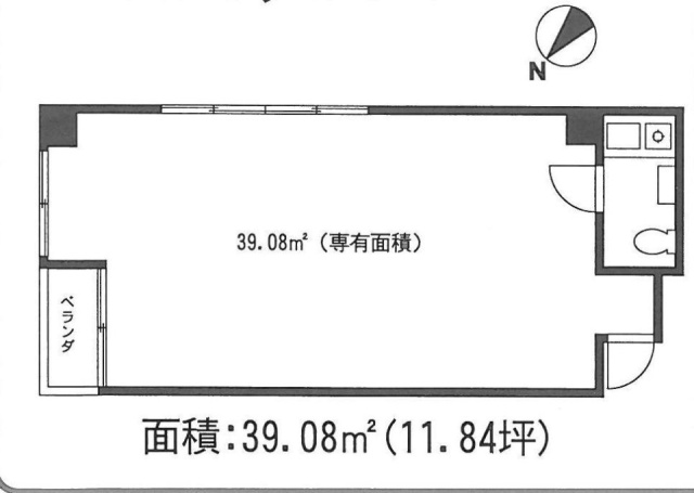 サーラ三田ビル1201 間取り図