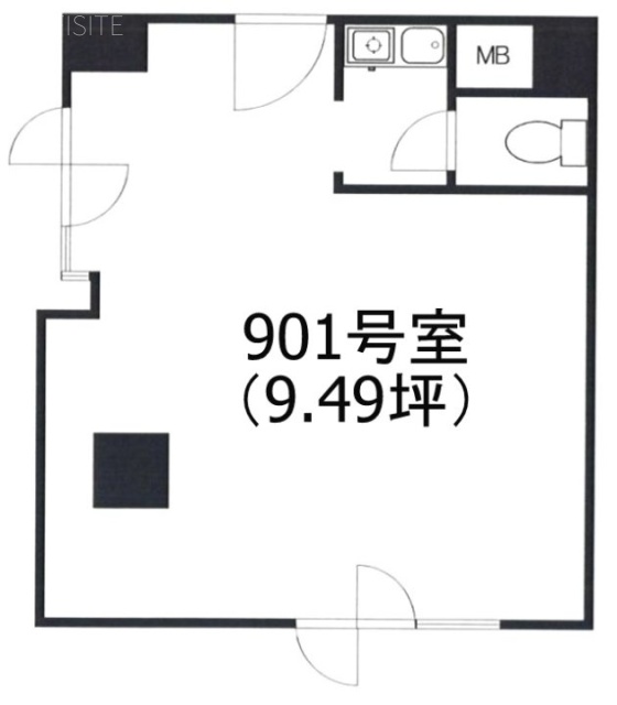 ドルミ本郷ササキビル901 間取り図