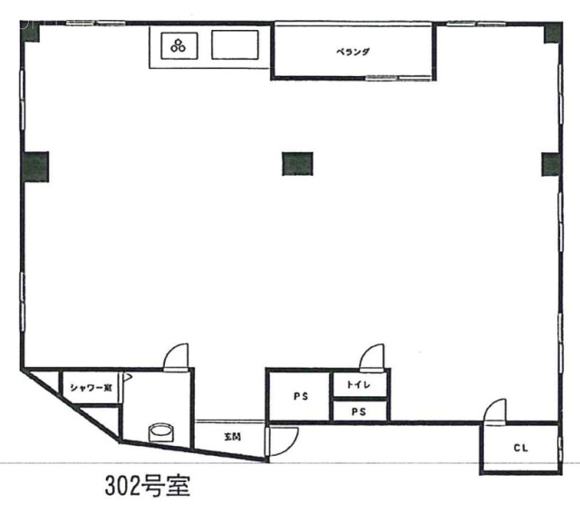 めぐみハイマンション302 間取り図