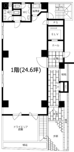 虎ノ門372ビル1F 間取り図