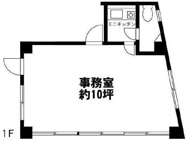 コスモスビル1F 間取り図