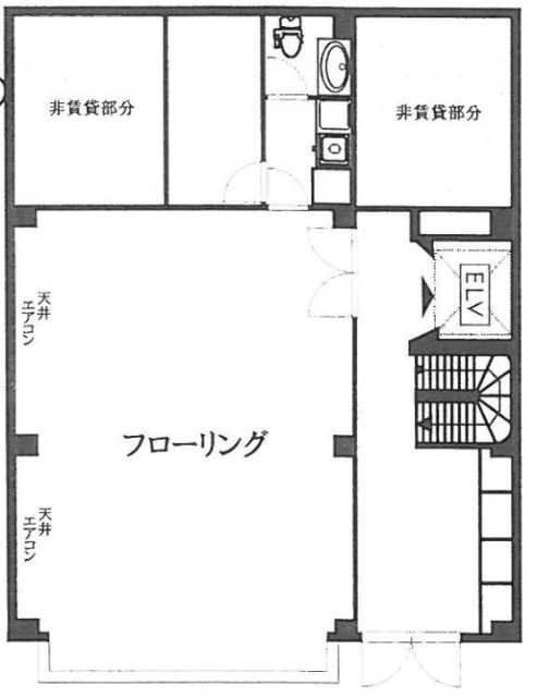 第2秋月ビル1F 間取り図