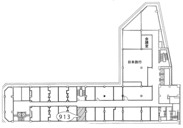 新橋駅前ビル1号館913 間取り図