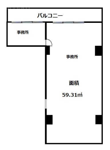 TFT高田馬場駅前ビル302 間取り図