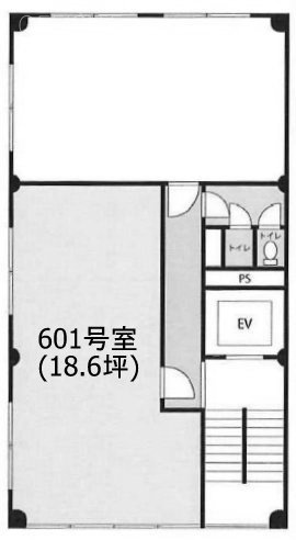 ウエストワンビル601 間取り図