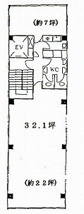 本町ビル5F 間取り図