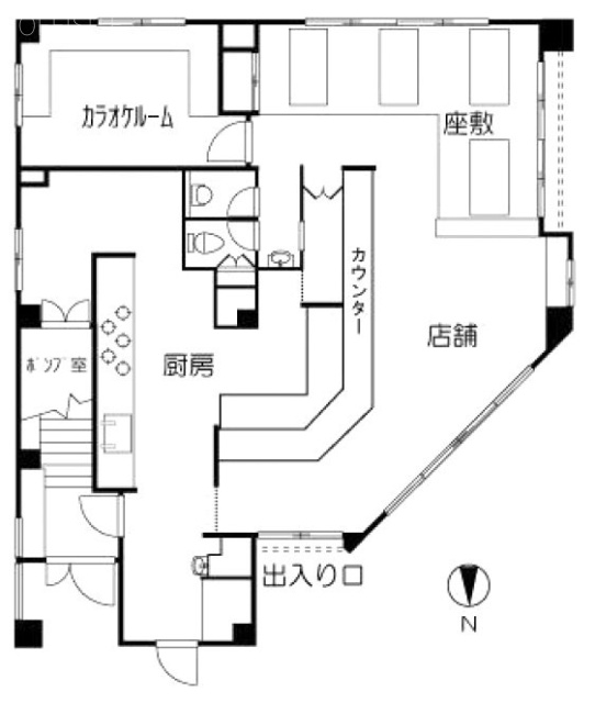 サニーS2ビル1F 間取り図