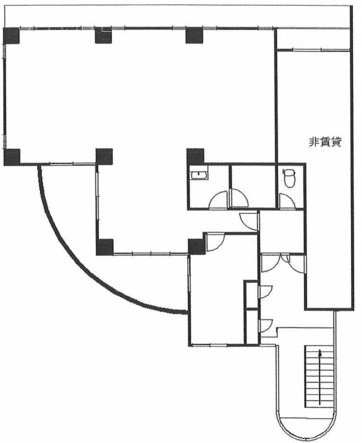 クレイドル高輪ビル2F 間取り図