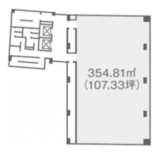 赤坂室町ビル6F 間取り図