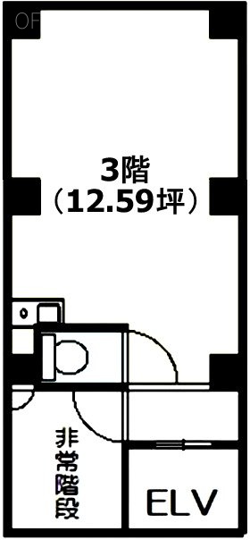 芝五ビル3F 間取り図