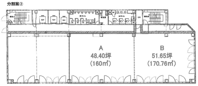 TLR柏ビル分割案➁A 間取り図