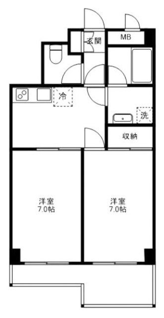 ベイトシャローム305 間取り図