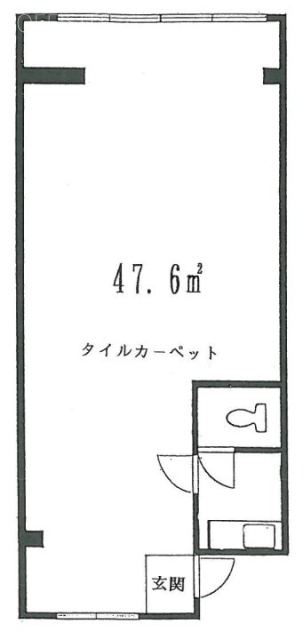 原宿第2コーポ601 間取り図