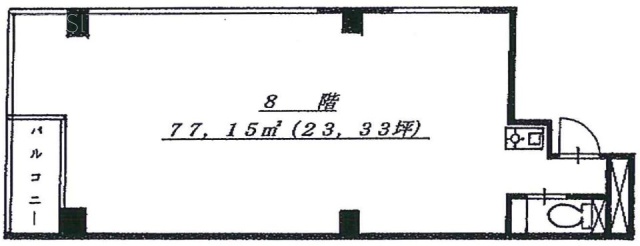 松本ビル8F 間取り図
