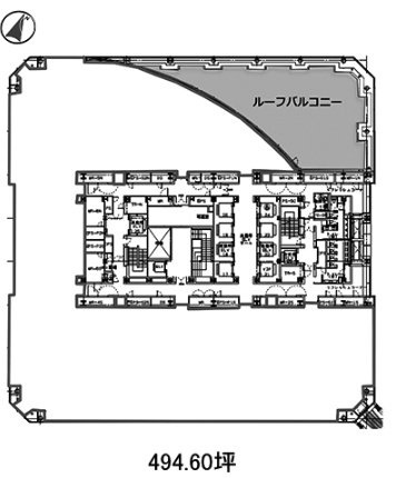 晴海アイランドトリトンスクエアオフィスタワーY棟39F 間取り図