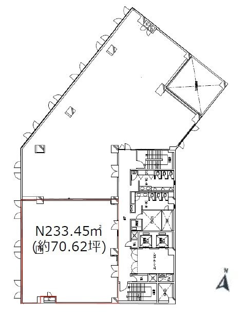 新宿国際ビルディング新館301 間取り図