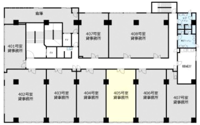 横浜飛栄(ニューライフ元町)ビル405 間取り図